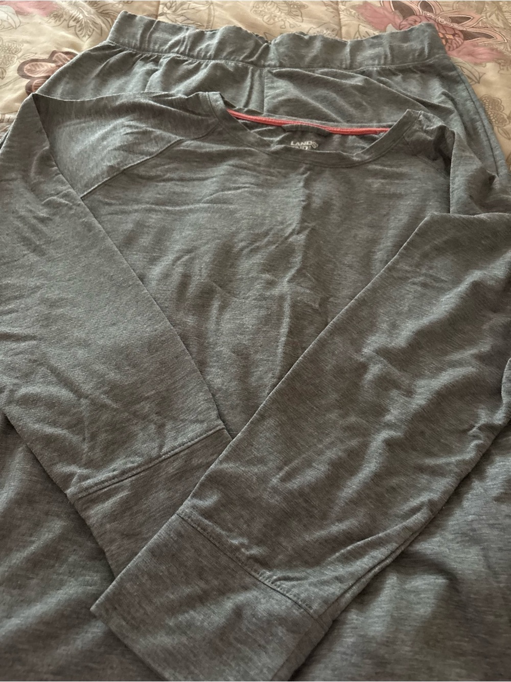 Lands' End Heather Gray Pajamas